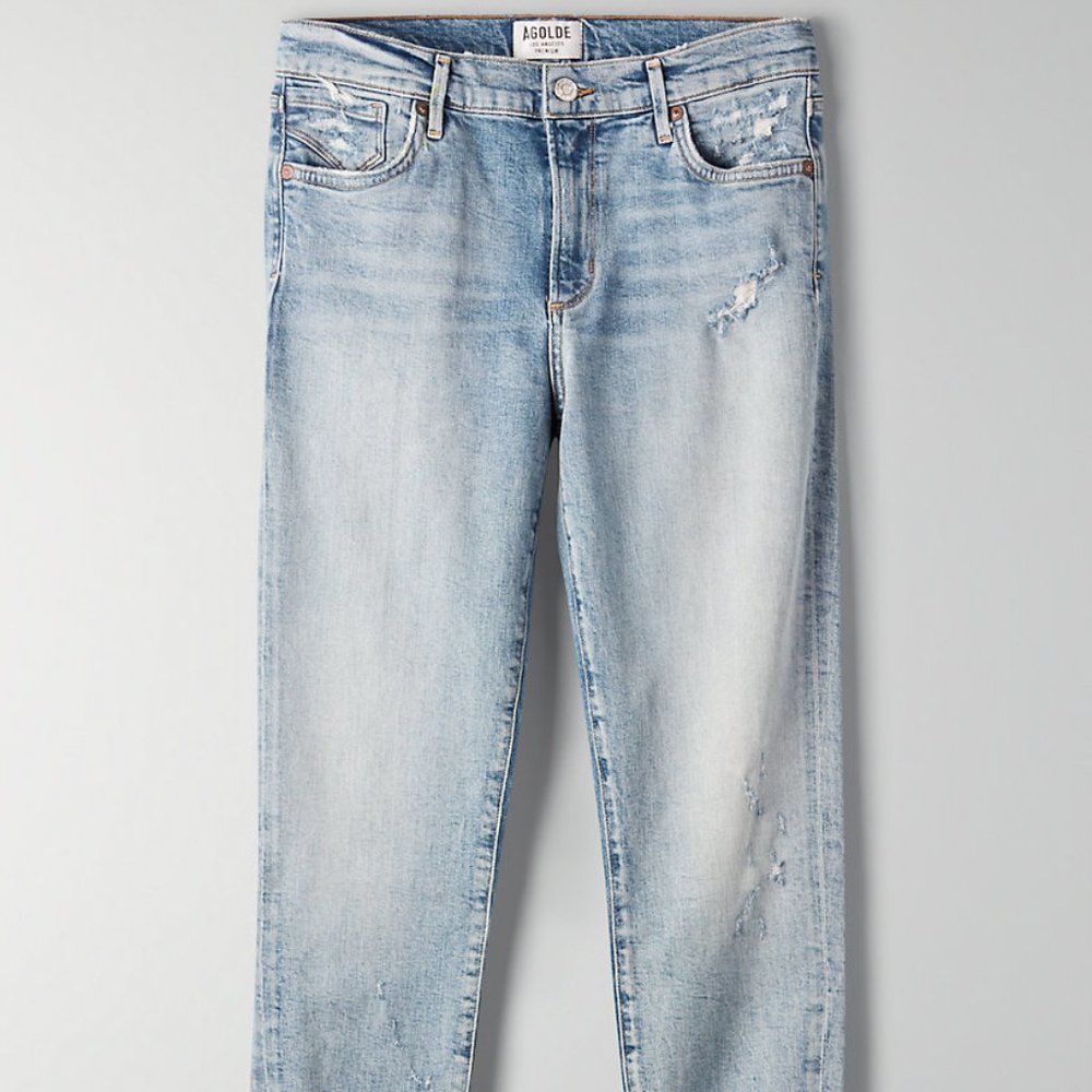 Agolde sophie high rise crop jeans 23 - Picture 2 of 9